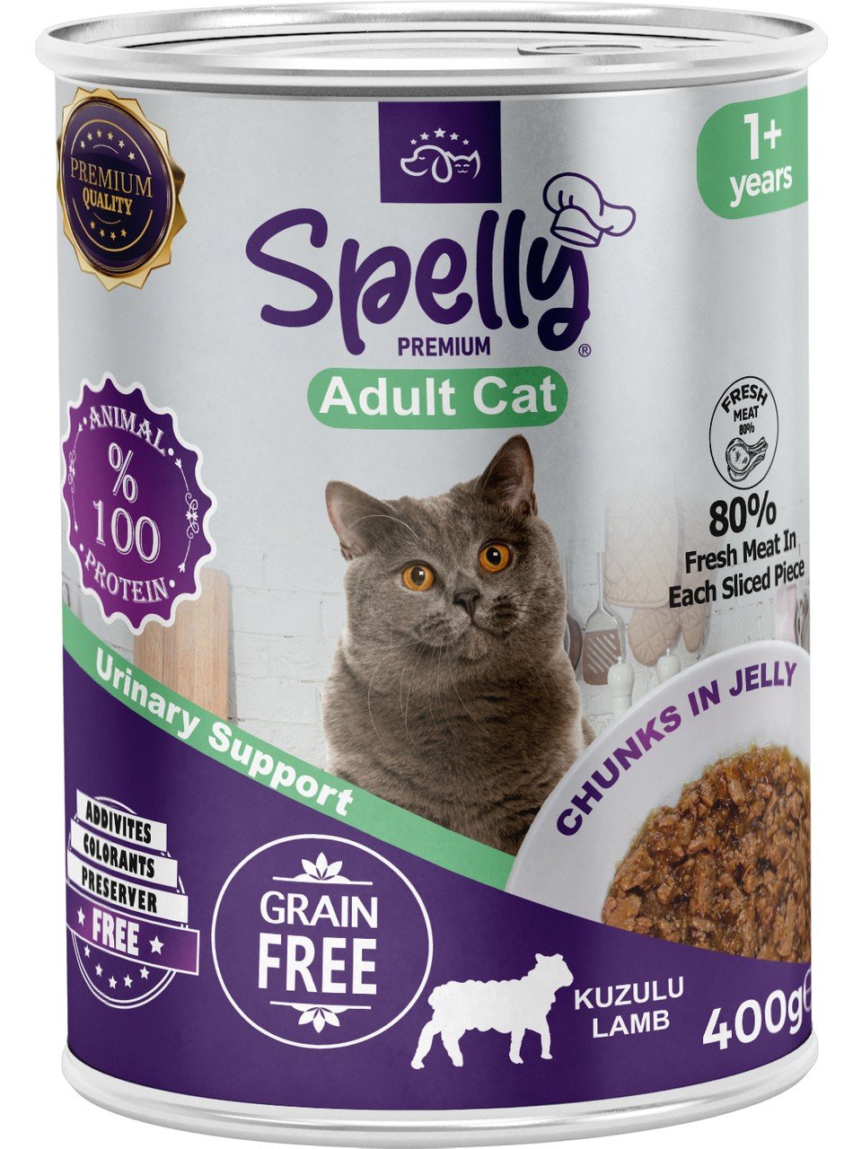 Spelly Kuzulu Yetişkin Kedi Maması Konserve Spelly Kuzulu Yetişkin Kedi Maması Konserve