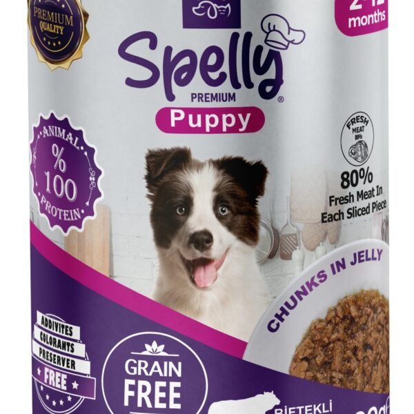 Spelly Yavru Biftekli Köpek Maması Konserve
